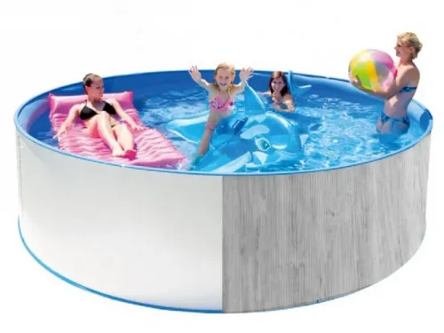 Каркасный бассейн Акватюнинг Стандарт д.3,6*1,2 м. (круг) (каркас/пленка/скиммер/форсунка/тент/лестница/фильтр)