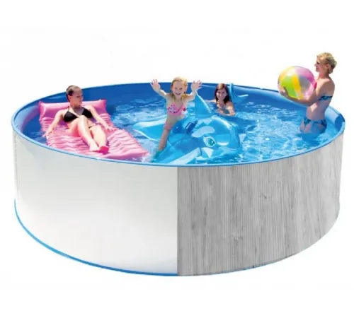 Каркасный бассейн Акватюнинг Стандарт д.3,6*1,2 м. (круг) (каркас/пленка/скиммер/форсунка/тент/лестница/фильтр)
