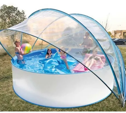 Каркасный бассейн Акватюнинг Стандарт д.3,6*1,2 м. (круг) (каркас/пленка/скиммер/форсунка/тент/лестница/фильтр)