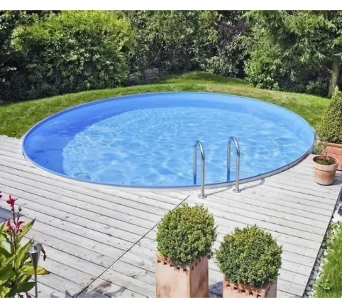 Каркасный бассейн Акватюнинг Стандарт д.3,6*1,2 м. (круг) (каркас/пленка/скиммер/форсунка/тент/лестница/фильтр)