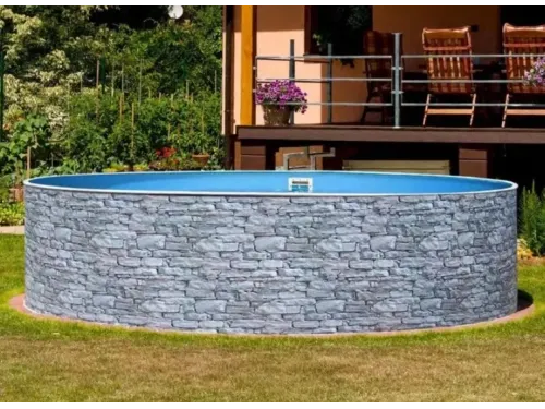 Каркасный бассейн AZURO Stone д. 4,0х1.2 м. (круг), Mountfield (каркас/пленка)