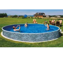 Каркасный бассейн AZURO Stone д. 4,6х1.2 м. (круг), Mountfield (каркас/пленка)