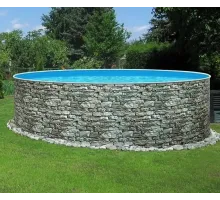 Каркасный бассейн AZURO Stone д. 4,0х1.2 м. (круг), Mountfield (каркас/пленка)