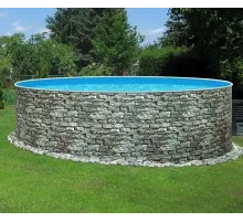 Каркасный бассейн AZURO Stone д. 5,0х1.2 м. (круг), Mountfield (каркас/пленка)