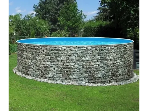 Каркасный бассейн AZURO Stone д. 4,0х1.2 м. (круг), Mountfield (каркас/пленка)