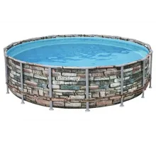 Каркасный бассейн Bestway Loft 56889 (671х132 см) с картриджным фильтром, лестницей и защитным тентом