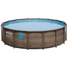Каркасный бассейн Bestway Loft 56966 (488х122 см) с картриджным фильтром, лестницей и защитным тентом