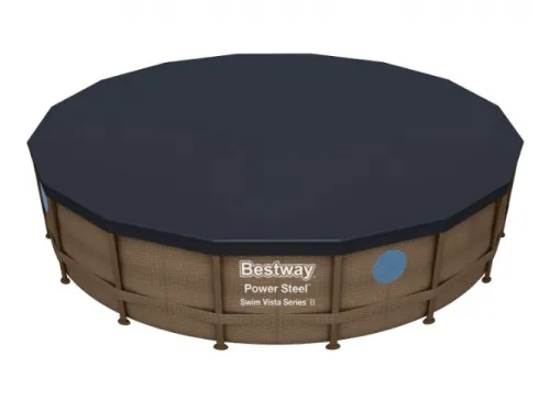 Каркасный бассейн Bestway Ротанг 56725 (488х122 см) с картриджным фильтром, лестницей и тентом