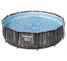 Каркасный бассейн Bestway Wood Style 5614Z (427х107 см) с картриджным фильтром, тентом и лестницей