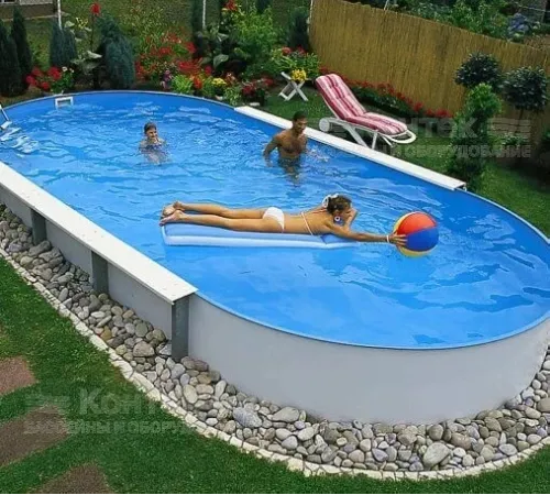 Каркасный бассейн Exklusiv Ovalform 6,0х3,2х1,5 м. (овал) Summer Fun (каркас/пленка)