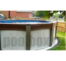 Каркасный бассейн Контемпра д. 5.50 х 1,35 м., Atlantic Pool (каркас/пленка/фильтр с насосом/скиммер/форсунка/лестница/шланги)