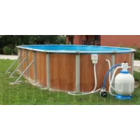 Каркасный бассейн Эсприт - Биг 5.5 х 3,7 х 1,35 м., Atlantic Pool (каркас/пленка/скиммер-пакет/фильтр/лестница)
