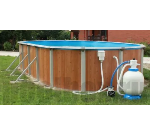 Каркасный бассейн Эсприт - Биг 7.3 х 3,7 х 1,35 м., Atlantic Pool (каркас/пленка/скиммер-пакет/фильтр/лестница)