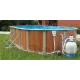 Каркасный бассейн Эсприт - Биг 7.3 х 3,7 х 1,35 м., Atlantic Pool (каркас/пленка/скиммер-пакет/фильтр/лестница)