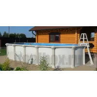 Каркасный бассейн Гибралтар 5.5 х 3,7 х 1,35 м., Atlantic Pool (каркас/пленка/скиммер-пакет/фильтр/лестница)