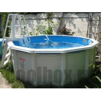 Каркасный бассейн Гибралтар д. 3,60 х 1,35 м., Atlantic Pool (каркас/пленка/скиммер-пакет/фильтр/лестница)
