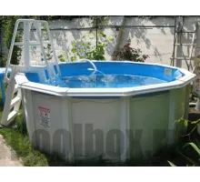 Каркасный бассейн Гибралтар д. 3,60 х 1,35 м., Atlantic Pool (каркас/пленка/скиммер-пакет/фильтр/лестница)