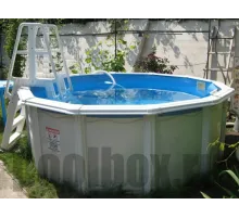 Каркасный бассейн Гибралтар д. 4,60 х 1,35 м., Atlantic Pool (каркас/пленка/скиммер-пакет/фильтр/лестница)
