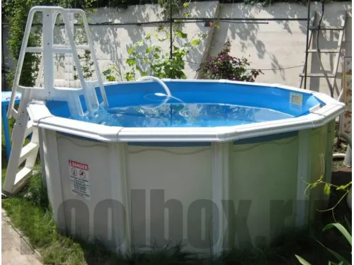 Каркасный бассейн Гибралтар д. 5.50 х 1,35 м., Atlantic Pool (каркас/пленка/скиммер-пакет/фильтр/лестница)