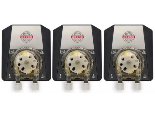 Комплект из 3-х перистальтических насосов PP 60 (12-24V) для станции Asin Aqua PROFI 