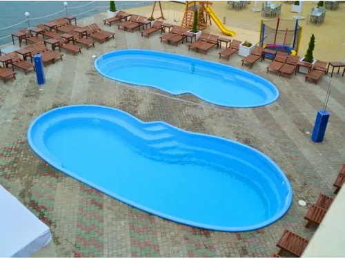 Композитный бассейн Марсель 8,00*3,50*1,00-1,65 м., Голубая Лагуна