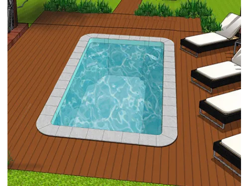 Композитный бассейн Ален 4,66*2,66*1,55, Франмер