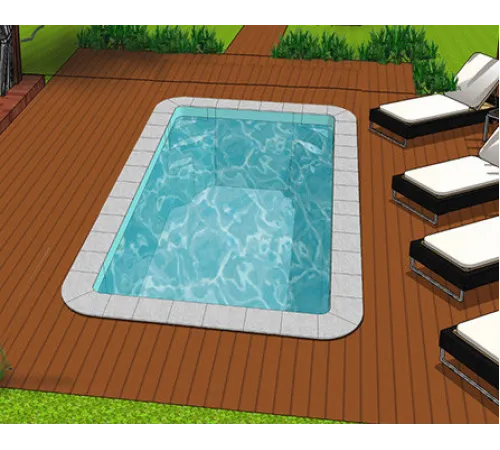 Композитный бассейн Ален 4,66*2,66*1,55, Франмер