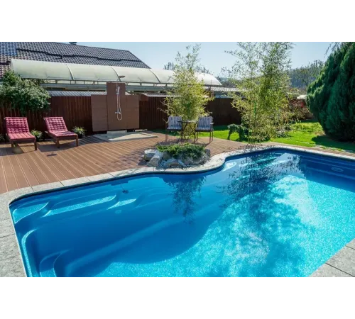 Композитный бассейн Авиньон 7,10*3,60*1,3-1,8 м., Франмер
