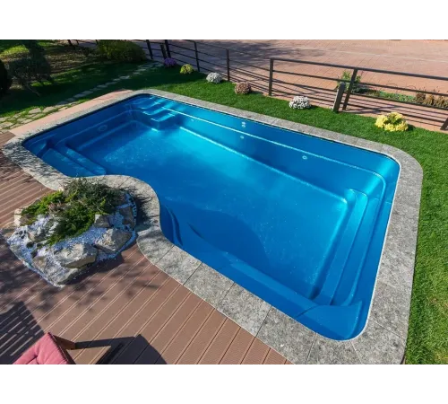 Композитный бассейн Авиньон 7,10*3,60*1,3-1,8 м., Франмер
