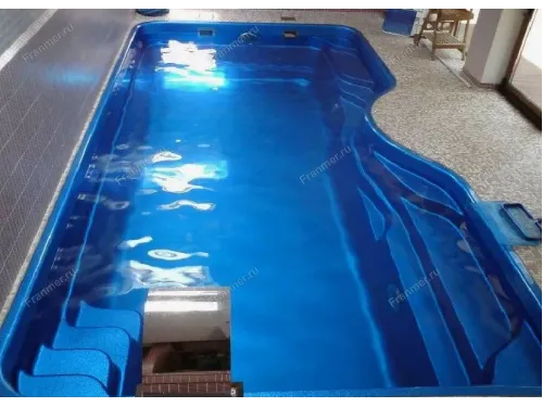 Композитный бассейн Авиньон 7,10*3,60*1,3-1,8 м., Франмер