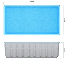 Композитный бассейн Бассон 6,0*3,25*1,65 м. Франмер