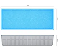 Композитный бассейн Бассон L 8,0*3,25*1,65 м. Франмер