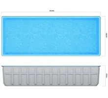 Композитный бассейн Бассон L 8,0*3,25*1,65 м. Франмер