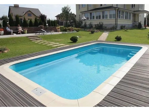 Композитный бассейн Бордо 6,50*3,67*1,4-1,65 м., Франмер