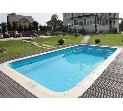 Композитный бассейн Бордо 6,50*3,67*1,4-1,65 м., Франмер