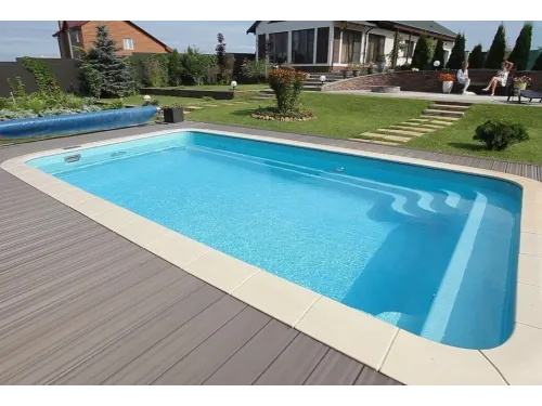 Композитный бассейн Бордо 6,50*3,67*1,4-1,65 м., Франмер