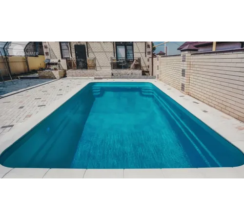 Композитный бассейн Бордо 6,50*3,67*1,4-1,65 м., Франмер