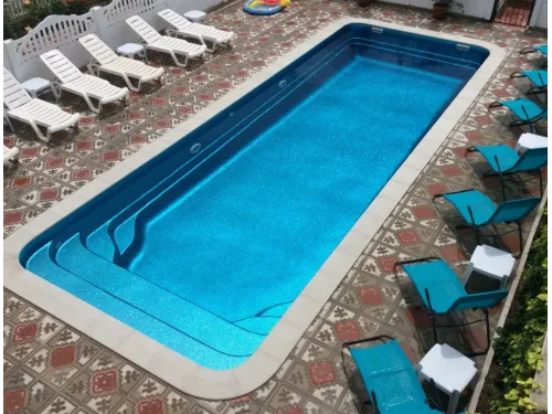 Композитный бассейн Дижон 10,09*3,70*1,26-1,64 м., Франмер