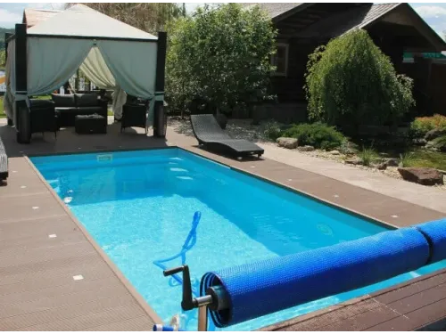 Композитный бассейн Драммен  7,5*3,5*1,32-1,85 м., Франмер