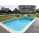 Композитный бассейн Драммен  7,5*3,5*1,32-1,85 м., Франмер