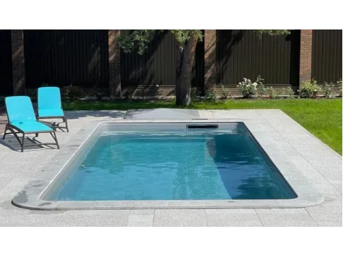 Композитный бассейн Драммен  7,5*3,5*1,32-1,85 м., Франмер