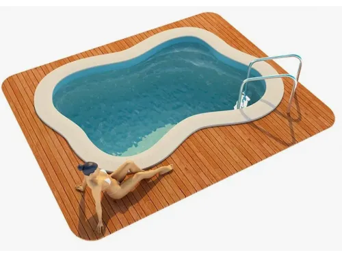 Композитный бассейн Флоран 4,08*2,70*1,55 м., Франмер