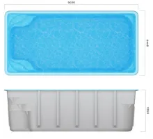 Композитный бассейн Фронтье 5,03*2,44*1,55 м., Франмер