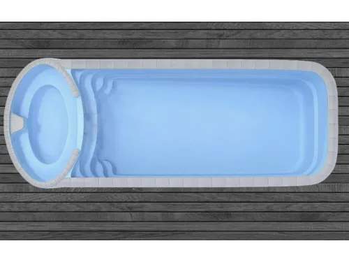 Композитный бассейн Коньяк10,02*3,68*1,23-1,9 м. Франмер