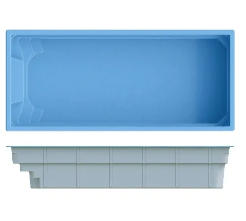 Композитный бассейн Laguna 8 (8,0*3,5*1,55 м.), ТМ Лагуна Пулс