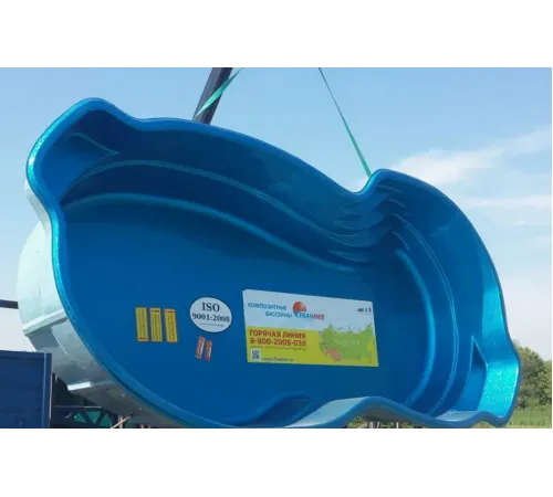 Композитный бассейн Мартиника 5,66*2,76*1,62 м., Франмер