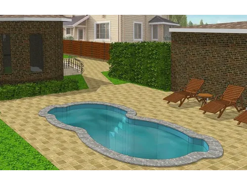 Композитный бассейн Мартиника 5,66*2,76*1,62 м., Франмер