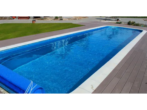 Композитный бассейн Олимпик 12,9*3,7*1,2-1,68 м., Франмер
