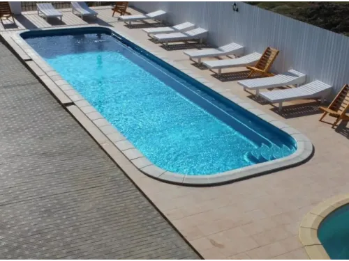 Композитный бассейн Олимпик 12,9*3,7*1,2-1,68 м., Франмер