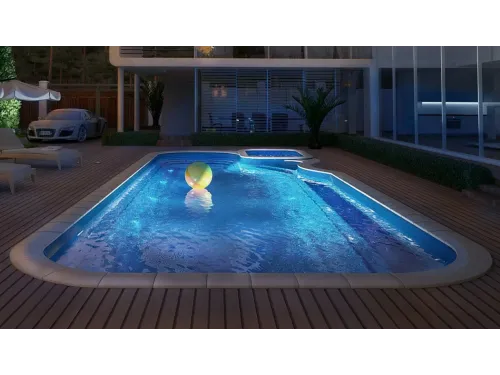 Композитный бассейн Премьер-СПА 12,0*4,4*1,5-1,8 м., Франмер